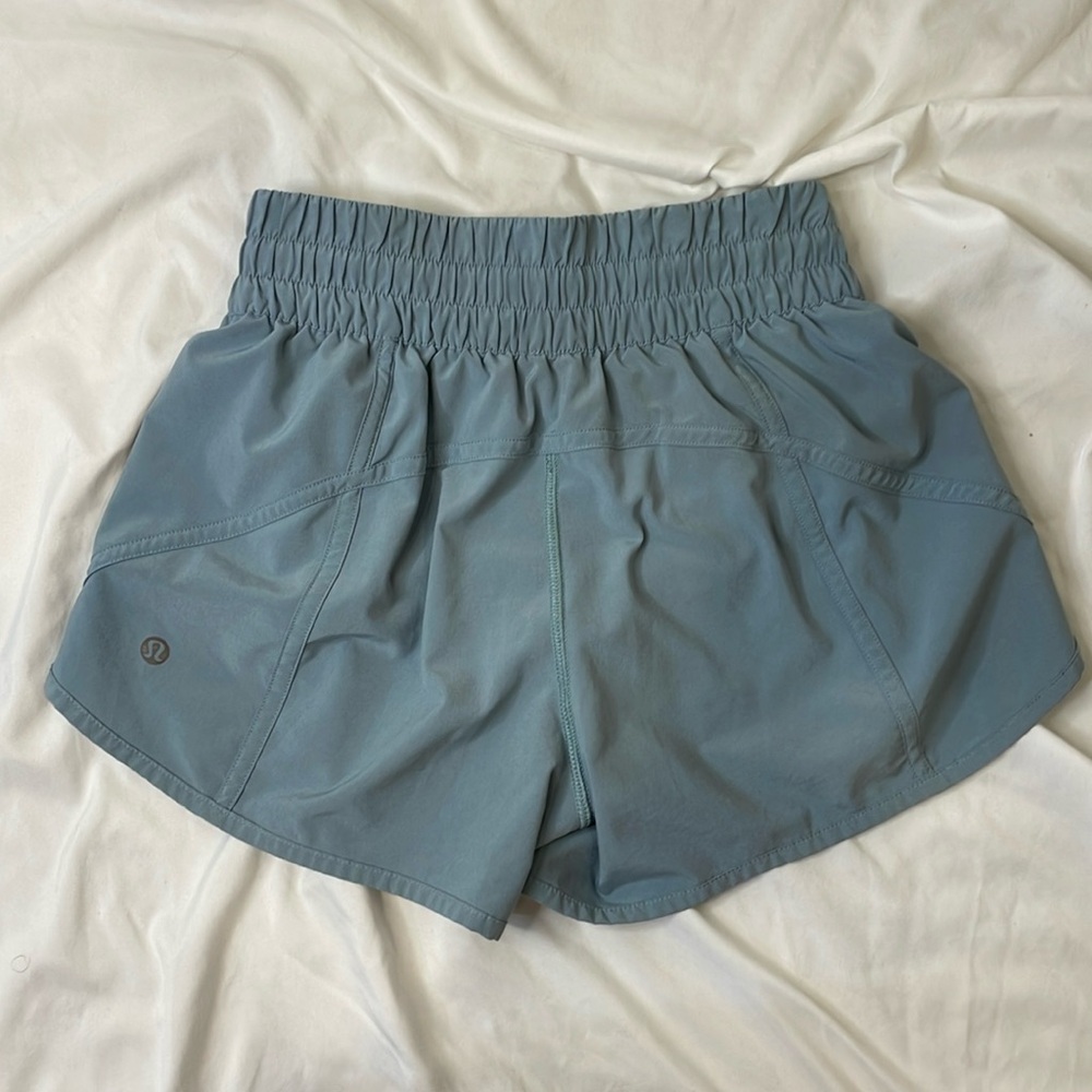 Lululemon Blue Tracker Shorts Sz 4